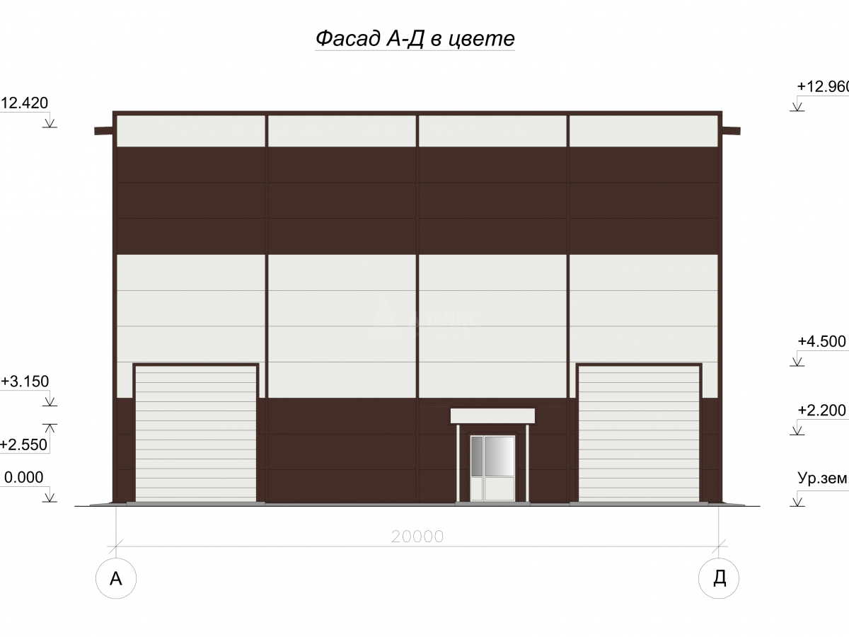 3D визуализация СТО из сэндвич-панелей - фото 9