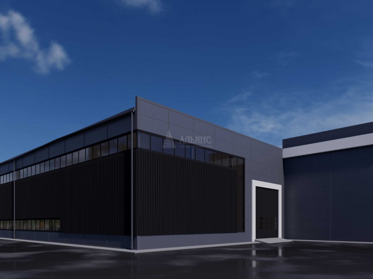 3D визуализация СТО из сэндвич панелей - фото 7