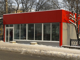 Цветочный павильон из сэндвич-панелей