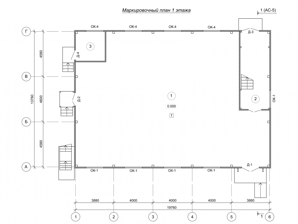 Планировка Торговый центр из сэндвич панелей -  фото 1