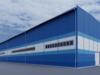 Производственный цех из сэндвич панелей